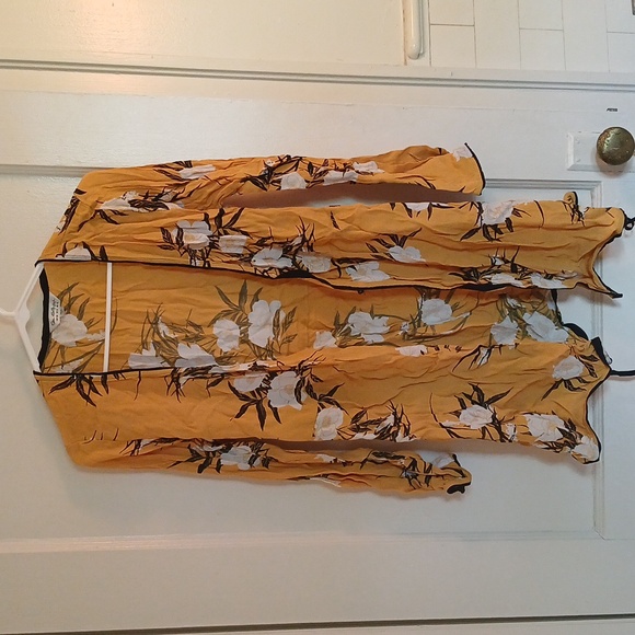 Floral Yellow Kimono Tunic - Picture 12 of 16